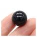 Natural Crystal Rough 16mm Round Natural Crystal Quartz Transfer Ball Polished Gemstone Beads Specimen DIY Jewelry Home Natural Stone (Color : Black Agate Size : 1PC)