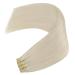 Youngsee Clip-in Extensions Real Hair 55cm Platinum Blonde - 120g Remy Hair Clips (7PCs) - #60A - Buy Online on SooperMarket.com