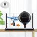 Box -tech oxygen pump mini quiet aquarium oxygen air pump with air stone and silicone hose for fish pools and the nano aquariums black