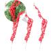 HOMSFOU 9 pcs crafts branch christmas tree red fruit christmas berry spray crafts berry picks dragon beard Foam berry decorate Christmas Red Berry Twig Stem Accessories red berries - Buy Online on SooperMarket.com