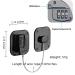 2 Pack Refrigerator Lock - Heavy Duty Combination Fridge Lock Child/Baby Proofing Lock for Cabinets Closets Drawers Window and More Easy Install and Use (Black) - Buy Online on SooperMarket.com