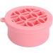 Makeup Brush Cleaner Cup Portable Silicone Scrubber Bowl Efficient Cleaning Drying Rack (Pink) - Buy Online on SooperMarket.com