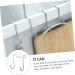CHILDWEET Stainless Steel Hooks 3pcs Wall Hanger Hooks Key Hanger Wall Clothes Rack Bathroom Hangers Wall Hook Ordinary 7.5X6.5CM Silver - Buy Online on SooperMarket.com