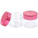 Beauticom 7g Thick Wall Clear Acrylic Jars - Leak Proof for Cosmetics & Beauty | 72 Pieces with Metallic Rose Pink Gold Lids - Buy Online on SooperMarket.com