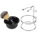 Bordstract 4-Part Stainless Steel Shaving Set | Shaving Brush Stand Holder & Shell | Perfect Gift for Husband Father & Friends - Buy Online on SooperMarket.com