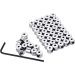 Mudder 100 Pcs Pin Keepers Locking Clasps with Wrench 6x5mm - Secure Your Pins Now - Buy Online on SooperMarket.com
