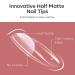 Modelones 500PC Nail Tips Set - Full Cover Squoval Nail Tips for DIY & Nail Studios | 10 Sizes Short Half Matte International Shipping - Buy Online on SooperMarket.com