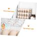 KOMBIUDA Refrigerator Egg Rack Egg Storage Box Plastic Serving Tray Vanity Organizers and Storage Egg Container for Refrigerator Transparent 26X20X10CM - Buy Online on SooperMarket.com