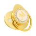 Golden Ultra-Light Silicone Pacifier for 0-6 Months | Soft BPA-Free Baby Pacifier with Clip | Safe & Stylish Infant Soother for 6-18 Months - Buy Online on SooperMarket.com