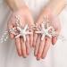 Silver Pearl Starfish Wedding Hair Pins - Bridal Hair Accessories (2 PCS) - Buy Online on SooperMarket.com