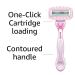 Amazon Basics Women's 4 Blade Razor Kit - Fits Amazon Basics & Venus Handles, Moisturizing Surround, Includes 1 Handle, 2 Cartridges, Shower Hanger - 2 Refills Included - Buy Online on SooperMarket.com