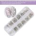Nail Art Rhinestones ANGGREK Nail Art AB Crystal Rhinestones Colorful Flatback Glass Nail Decoration DIY Manicure Accessory(1#) - Buy Online on SooperMarket.com