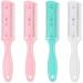 Glamlily 4 Pack Hair Thinning Comb Set Razor Combs for Women (Assorted Colors 7.1x1.2 inches)