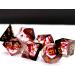 Haxtec Sharp Edge Red Blood Swirls DND Dice Set - Resin D&D Dice for RPG Dungeons and Dragons - Devil Soul Gift - Buy Online on SooperMarket.com