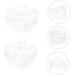 POPETPOP 2pcs Crystal Glass Stained Glass Acrylic Liquid Bowl Nail Tech Accessories Crystal Heart Shape Glassware Jewelry Holder Mini Nail Polish Bowl With Cover Washing up medium Assorted Color - Buy Online on SooperMarket.com