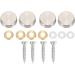 KVSERT 16 mm Stainless Steel Mirror Screw Cap (48 Pieces) - Buy Online on SooperMarket.com