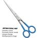 Professional Hairdressing Scissors Hair Cutting Scissors Shears for Barber Salon Home - with Antibacterial Comfort Rubber Grip 100% Stainless Steel (Blue) - Buy Online on SooperMarket.com