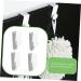 Cabilock 6pcs Hook up Wall Mount Clothing Rack Door Clothes Hanger Over Door Hanging Hooks Shower Door Porch 7.3X3X2.5CM White - Buy Online on SooperMarket.com