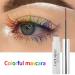 Allbestaye Colorful Waterproof Mascara | Long-Lasting Green Black & White | Fine Brush for Perfect Eyelashes - Buy Online on SooperMarket.com
