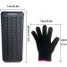 Heat-Resistant Mat Bag & Glove Set for Hair Styling Tools - Curls Smoothing Iron | 28.5cm x 14cm | Black - Buy Online on SooperMarket.com