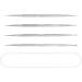 4pcs Nail Art Paint Dot Tool Set Dotting Painting Pen Polish Carving Tackle Manicure Drawing Kit for Salon Home Nail Art Professional Enthusiast(Silver Size:12.5cm) - Buy Online on SooperMarket.com