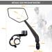 Arkham Extra Large Bicycle Mirror - 360 Swivel Shatterproof & Durable - Universal Fit for E-Bikes & Standard Bikes (Left Handlebar 21-25.4mm) - Buy Online on SooperMarket.com