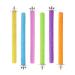 6Pcs Wood Bird Scrub Perch Platform Funny Bird Paw Grinding Stick Wooden Love Bird Parrot Perches Stand Colorful Bird Cage Grinding Perch for Parrot Toy (Random Color)