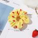 12 Pcs Cute Strawberry Hair Scrunchies - Elastic Hair Bands for Women and Girls - Buy Online on SooperMarket.com