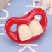 Mouth Pacifier Funny Soft Silica Gel Laughing Red Lip Pacifier for Babies Kids - Two Teeth Soother Accessory - Buy Online on SooperMarket.com
