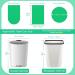 Fyy Garbage Bags - 120 Waste Bags (6 Rolls) for Kitchen Bathroom Office | Black & Green 3L to 10L | Durable & Leak-Resistant - Buy Online on SooperMarket.com
