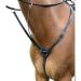 Shires Salisbury 3 Point Breastplate-Black/Silver Pony