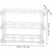 OSALADI Egg Grid Clear Plastic Tray Clear Plastic Eggs Clear Egg Container Egg Carton Side Door Memory Transparent 22.3X16.2X10.1CM - Buy Online on SooperMarket.com