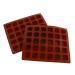 Mikinona 2pcs Chocolate Mold Ice Cube Silicone Molds Jellybeans Candy Ice Mold Baking Mold Letter Ice Maker