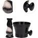 Magidal Cleaning Bowl & Razor Brush Set - Premium Hairdressing Tool | Gift Set with Nylon Bristles & Shaving Soap Mug - Perfect for Salons & On-the-Go Use | Black - Buy Online on SooperMarket.com