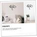 Cabilock 1pc Iron Pendant Plaque Heart Wall Decor Rustic Home Decor Room Loving Heart Shaped Pendant Black 40.00X33.00X0.20CM - Buy Online on SooperMarket.com