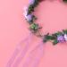 KALLORY Purple Flower Crown Headband for Bridesmaids & Flower Girls - Buy Online on SooperMarket.com
