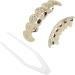Hip Hop False Teeth Set Reusable Unfading Electroplated Halloween Festival Decoration Brace (Red) - Buy Online on SooperMarket.com