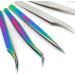 Verdant Touch Curved Tip Tweezers Curved Tip Eyelashes Extension Tweezer Alloy False Eyelashes Applicator Tool - Buy Online on SooperMarket.com