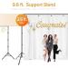 10x9.6ft Heavy Duty Background Support System | Curtain Style Backdrop Stand for Photography and Events | Sturdy Frame with Ring Holder Clips - LimoStudio AGG3003 - Buy Online on SooperMarket.com