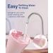 MySmile Water Dental Flosser - Cordless Oral Irrigator with 5 Cleaning Modes | IPX7 Waterproof, USB Rechargeable | 4 Replaceable Jet Tips | Teeth Cleaning Tool with PU Bag [Pink] - Buy Online on SooperMarket.com