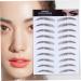 Gogogmee Hair-like Eyebrows 4pcs Eyebrow Stickers Tool Stickers Eyebrow Transfers Stickers Water Transfer Eyebrow Sticker 6d 21x15cm Brown - Buy Online on SooperMarket.com