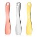 WLLHYF 3 PCS Metal Cosmetic Spoon Skincare Spatula Stick Applicator Beauty Spa Mini Spoon Skin Care Facial Cream Mask Scoop Makeup Tools for Facial DIY Mask Mixing