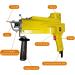 ZIOKOK Tufting Gun - 2-in-1 Electric Carpet Rug Weaving Machine Starter Kit - Yellow - Buy Online on SooperMarket.com