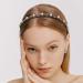 NAIHOD 3 Pcs Pearls Rhinestones Thin Headbands for Women - Luxury Vintage Hair Bands - Buy Online on SooperMarket.com
