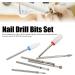 Acrylic Gel Nail Bit Kit Cuticle Remover Ceramic Nail Drill Bits Set Manicure Pedicure for Salon - Buy Online on SooperMarket.com