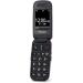 Panasonic KX-TU446EXB Senior cell phone to open without a contract (SOS emergency call button shockproof speech amplifier large separate keys large font and number display) Black Black Single