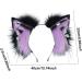 Wontool Animal Ears Headband - Cosplay Animal Ear Headband for Women Plush Cosplay Decoration for School Plays Theater Costumes Stage Shows and Dances Purple - Buy Online on SooperMarket.com