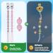 LcyKohn Blinky Clip Holder Pacifier Clips Strap Teether Toy for Newborn Baby Girl - Blush & Soft Lilac, 2-Pack - Buy Online on SooperMarket.com