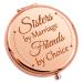 Sister In Law Gifts from Sister Compact Makeup Mirror Wedding Gifts for Women Bride Friend Friendship Gifts for Her Sister Bridesmaid Travel Makeup Mirror Marriage Birthday Gifts Compact Mirror