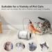 Nueplay Interactive Cat Toys with LED Light | Smart Electric Toy for Indoor Cats | USB Rechargeable Robotic Toy with Feathers | 2 Modes for Pet Exercise - Buy Online on SooperMarket.com